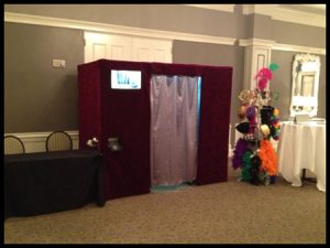 Here's what our fully enclosed photo booth looks like!
